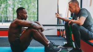 Feedbacking session after a workout training