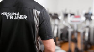 A personal trainer wearing uniform
